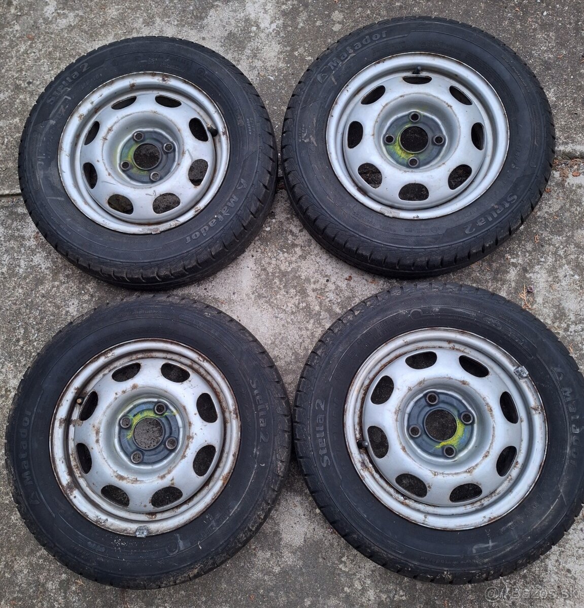 Predám 4ks 13" kolesá VW Polo 4 1/2Jx ET35 kompletné