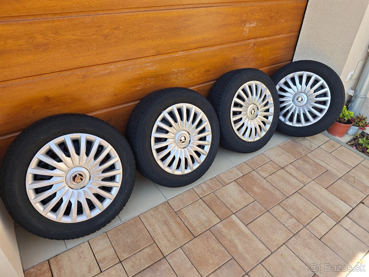 Zimná sada 5x100 R16 Nokian 195/60 Škoda Scala VW Seat Audi