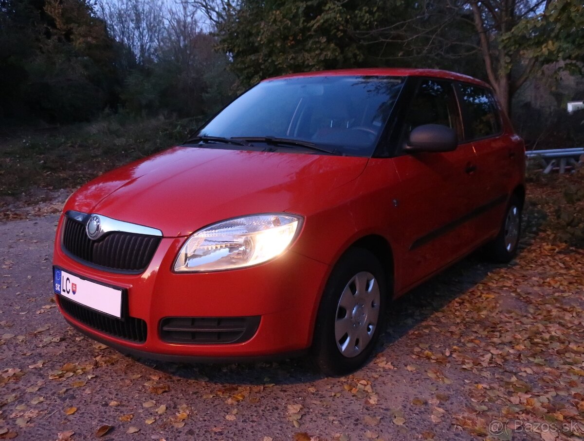 Škoda Fabia II benzín 2008 červená pastelová - TOP PONUKA