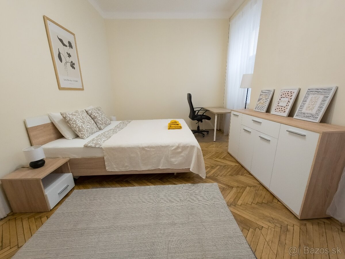 Priestranný 2 spálňový apartmán v centre