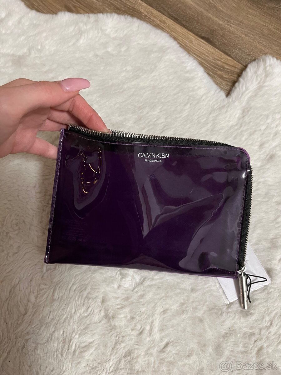 Calvin Klein fialová veľká peňaženka
