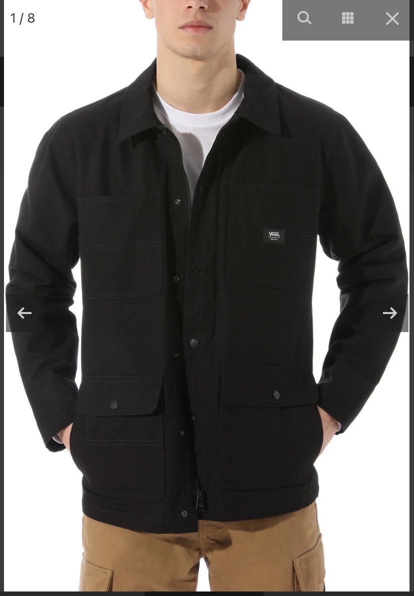 Pánska bunda VANS Drill Chore Coat Black