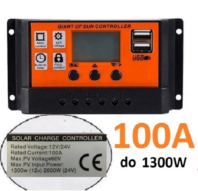 Novy solarny regulator - 100A do 60V