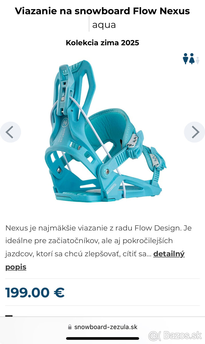 Nidecker Nexus Aqua Snowboardové Viazanie