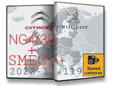 Mapy GPS RT6,SMEG,+6,NG4-3DWIP COM,RT3,RT4,5,Peugeot Citroën