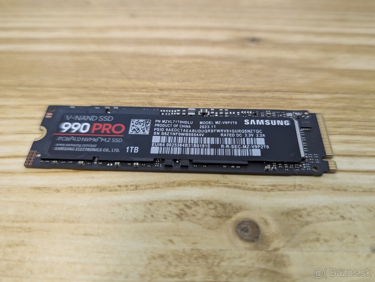 Samsung 990 PRO 1 TB (PCIe 4.0 4x NVMe)