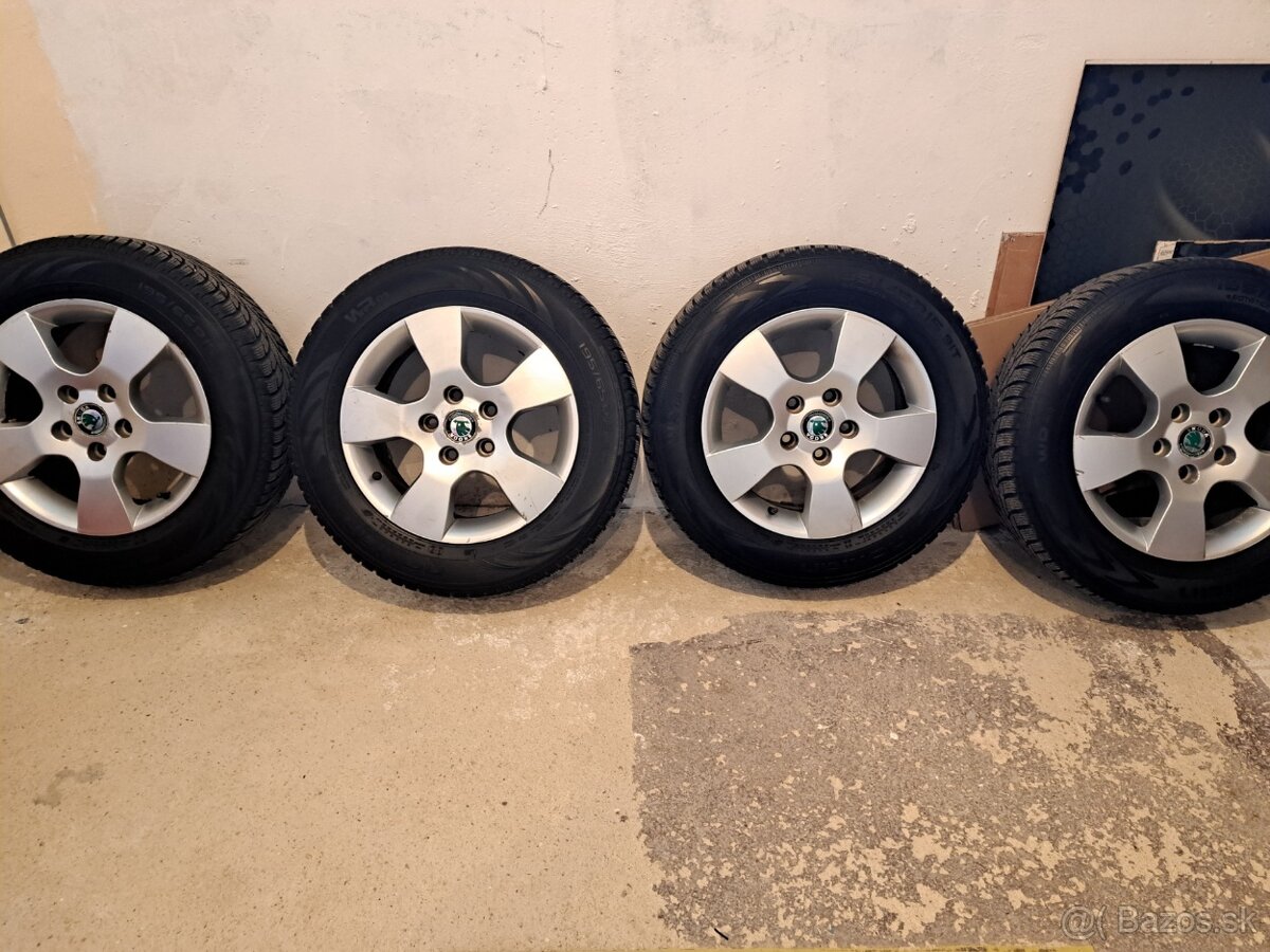 Kolesá škoda 5x112 r15 zimné