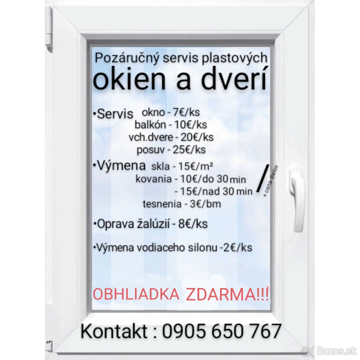 Servis plastových okien a dverí, Montáž žalúzií a sieťok