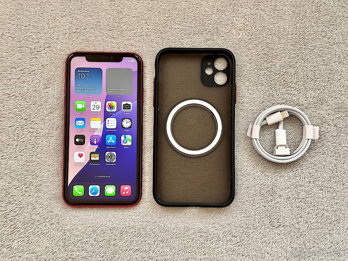 iPhone 11 64GB Red, NOVÁ BATERKA