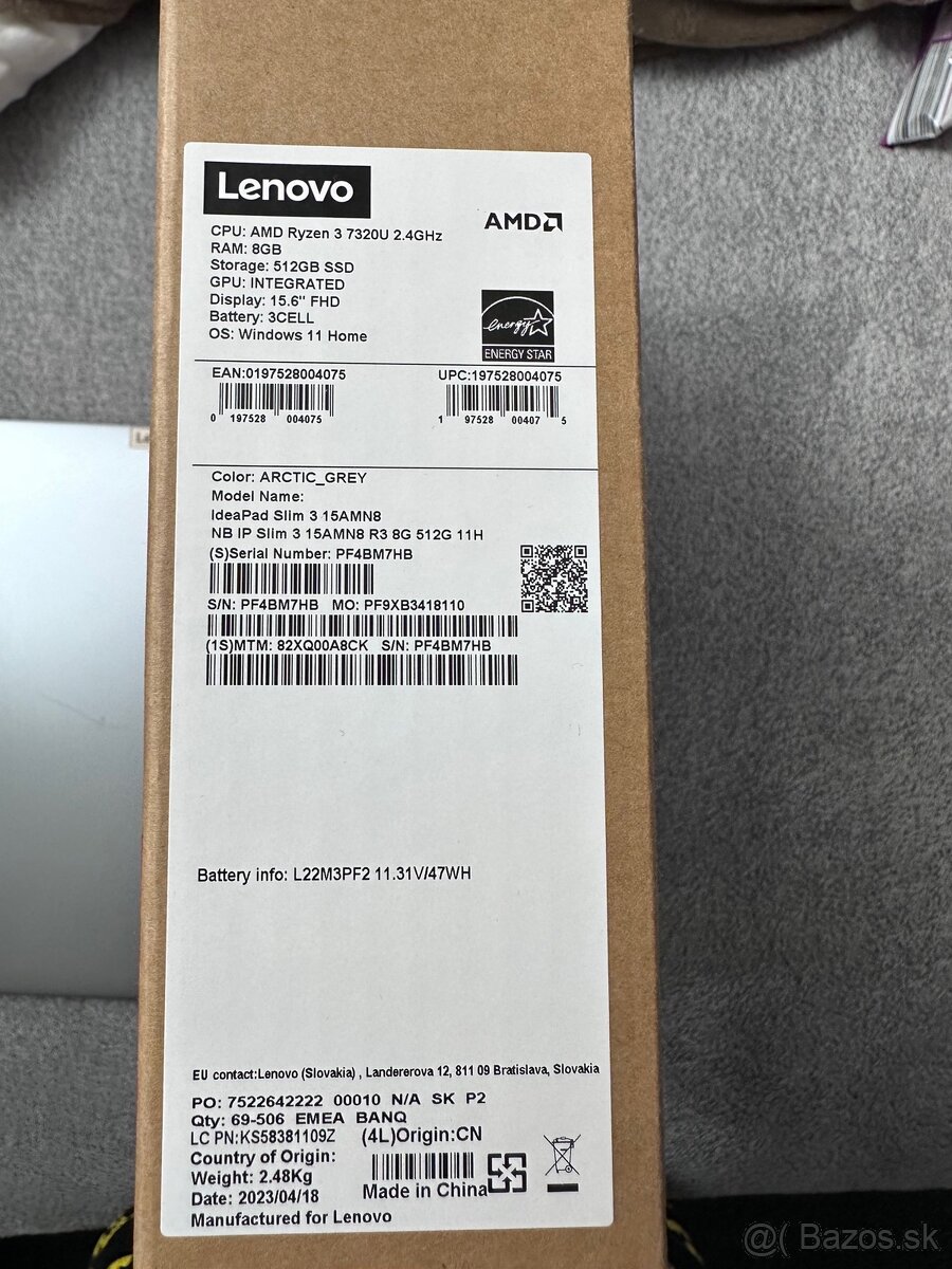 Notebook Lenovo