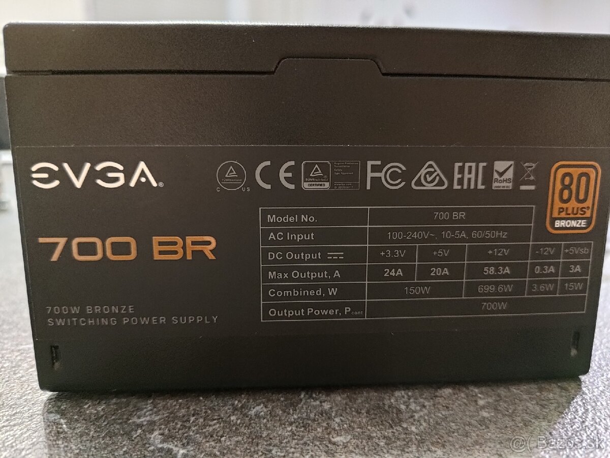 EVGA 700BR 80+ Bronze – 700W