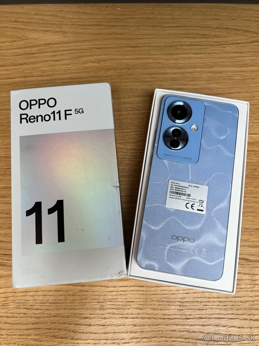 Predám OPPO RENO 11F 5G, TOP, NEBLOKOVANÝ, 8GB/256GB -