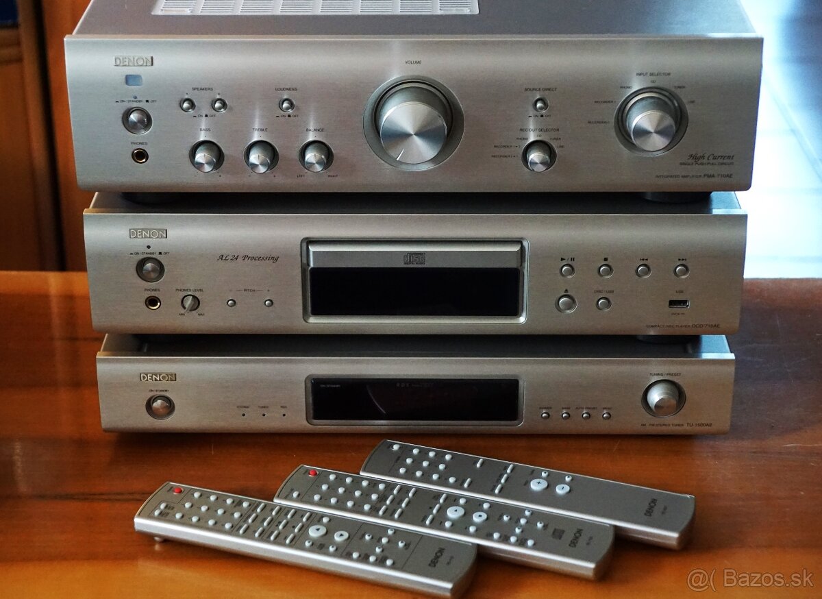 DENON PMA 710 AE zesilovač plus CD DCD 710 AE a TU 1500 AE