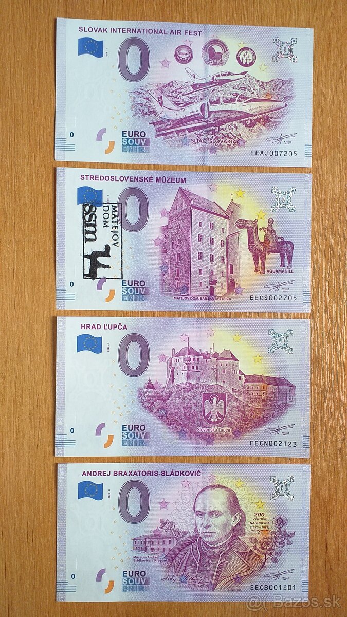 0 euro bankovka, 0 euro souvenir, 0€ bankovka 04