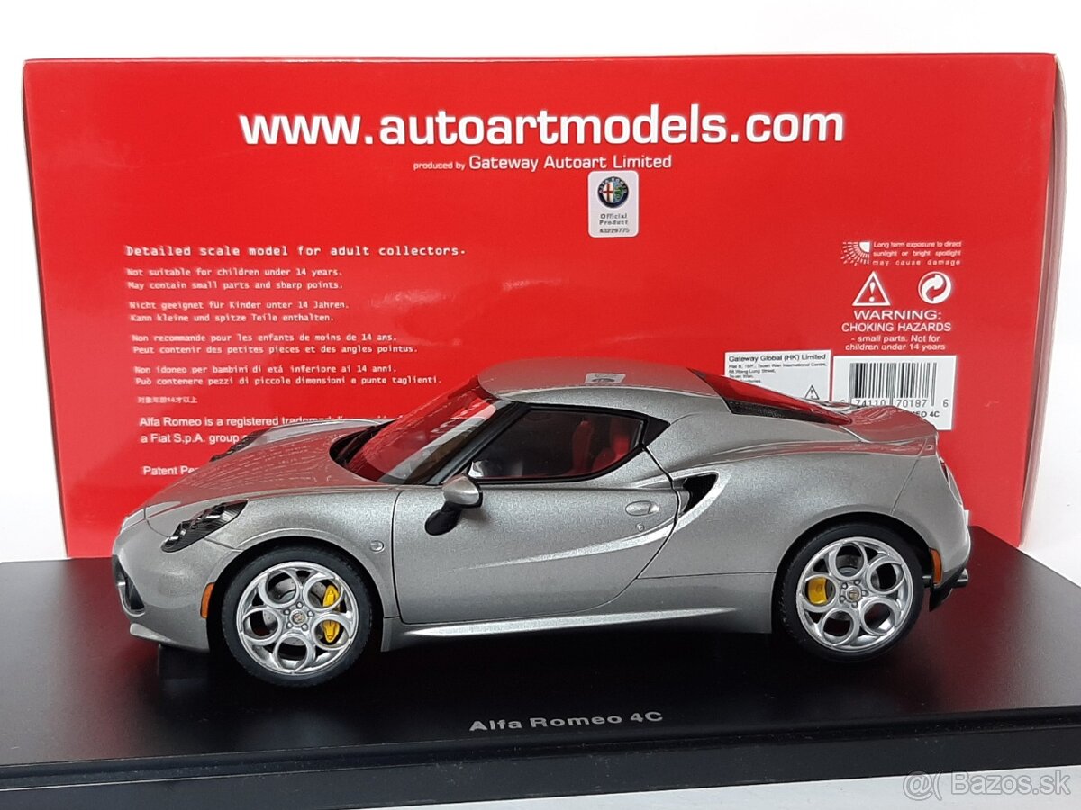 1:18 - Alfa Romeo 4C (2013) - AUTOart - 1:18