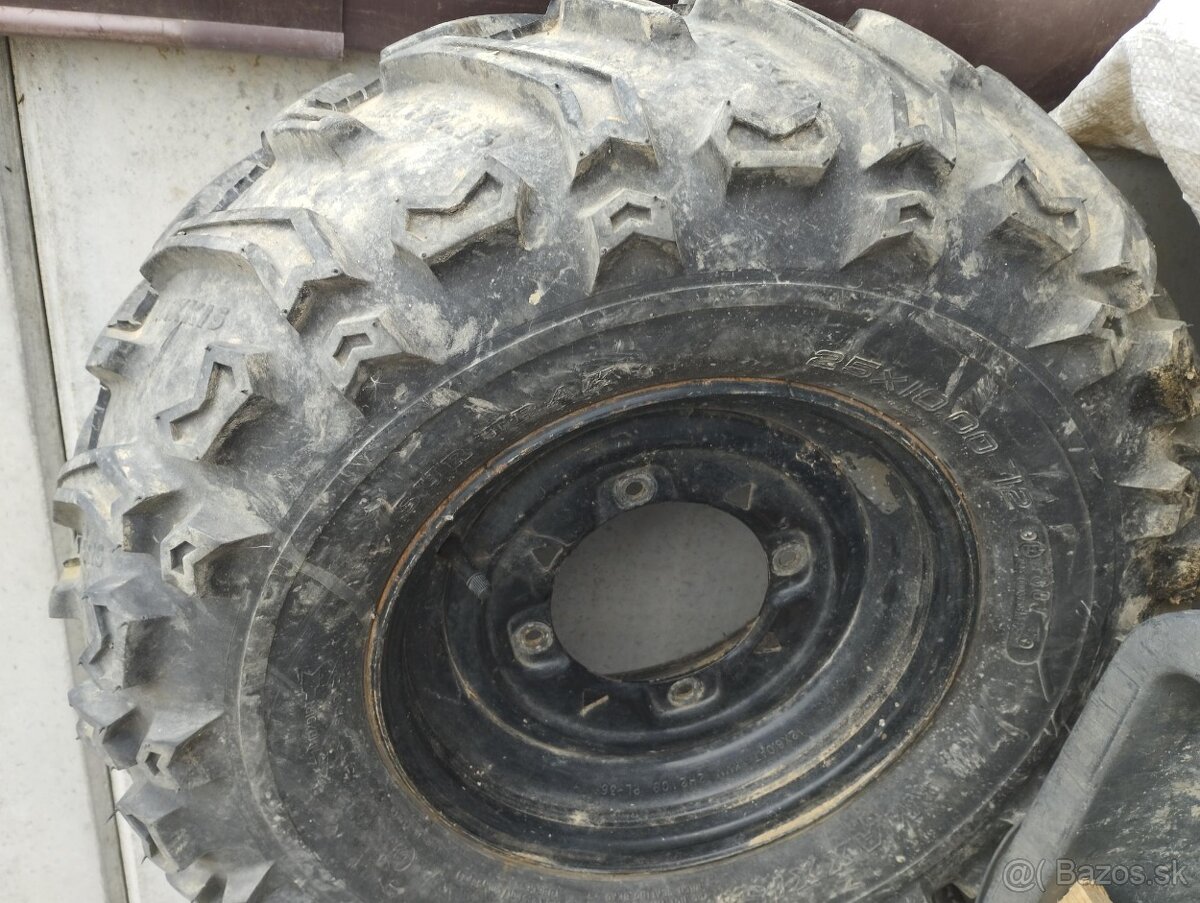 Pneu, disky - UTV, 4x4, Polaris Ranger 25x10-11 R12