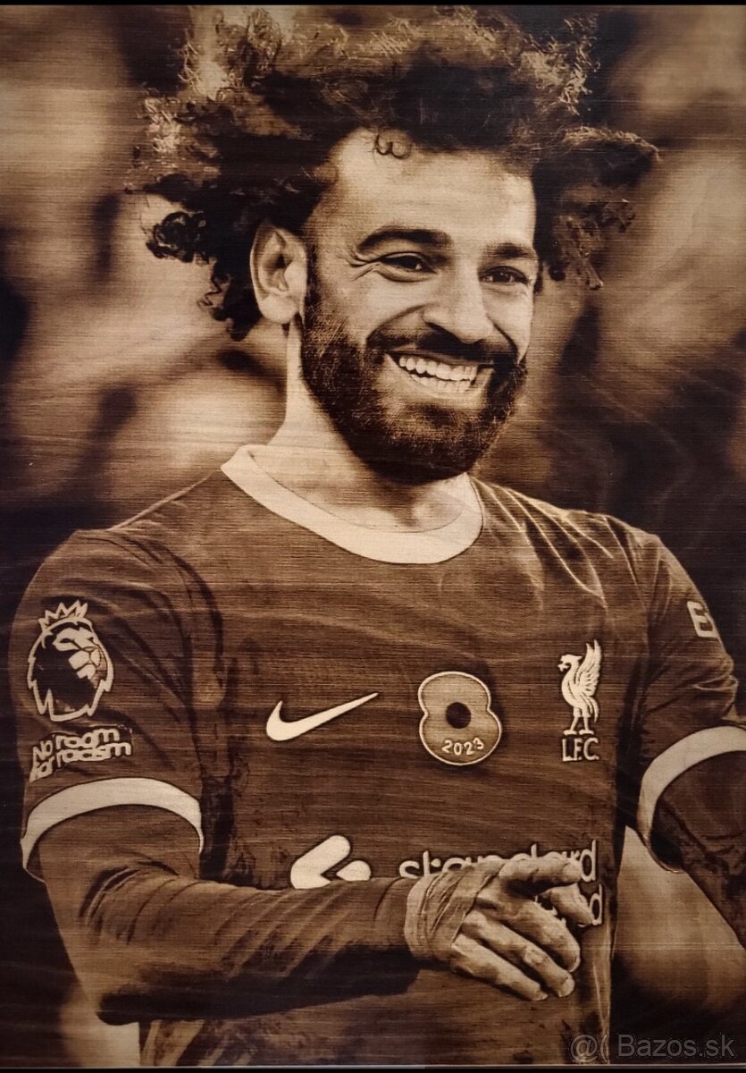 Mohamed SALAH - vypaľovaný obraz