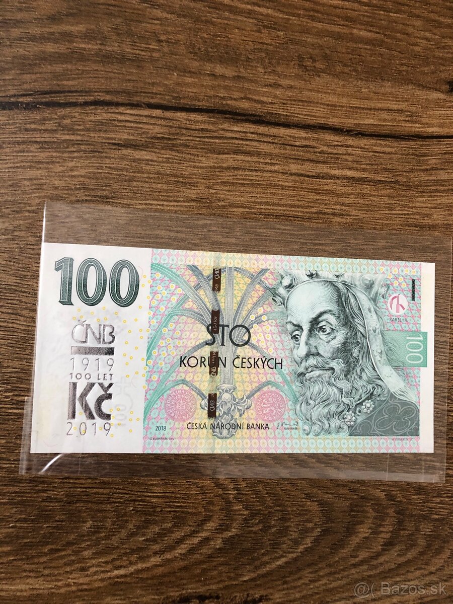 100 korun 2018 M24 (UNC)