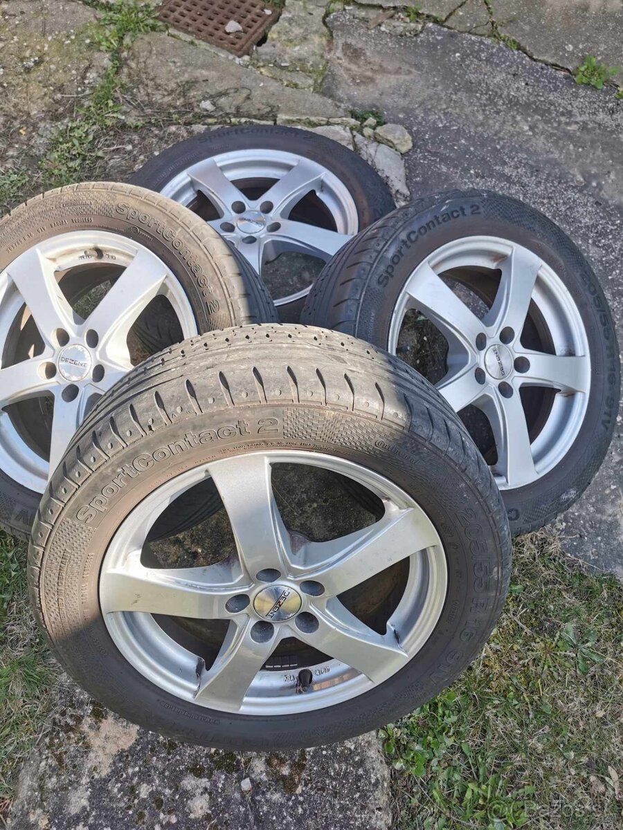 Letné Pneumatiky + disky alu Dezent TY 205/55 R16 5x110