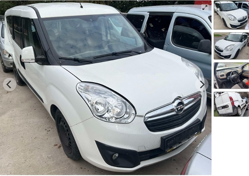 OPEL COMBO 1.6 CDTI 2017 Predám NARAZNÍK KAPOTA, SVETLO, DVE