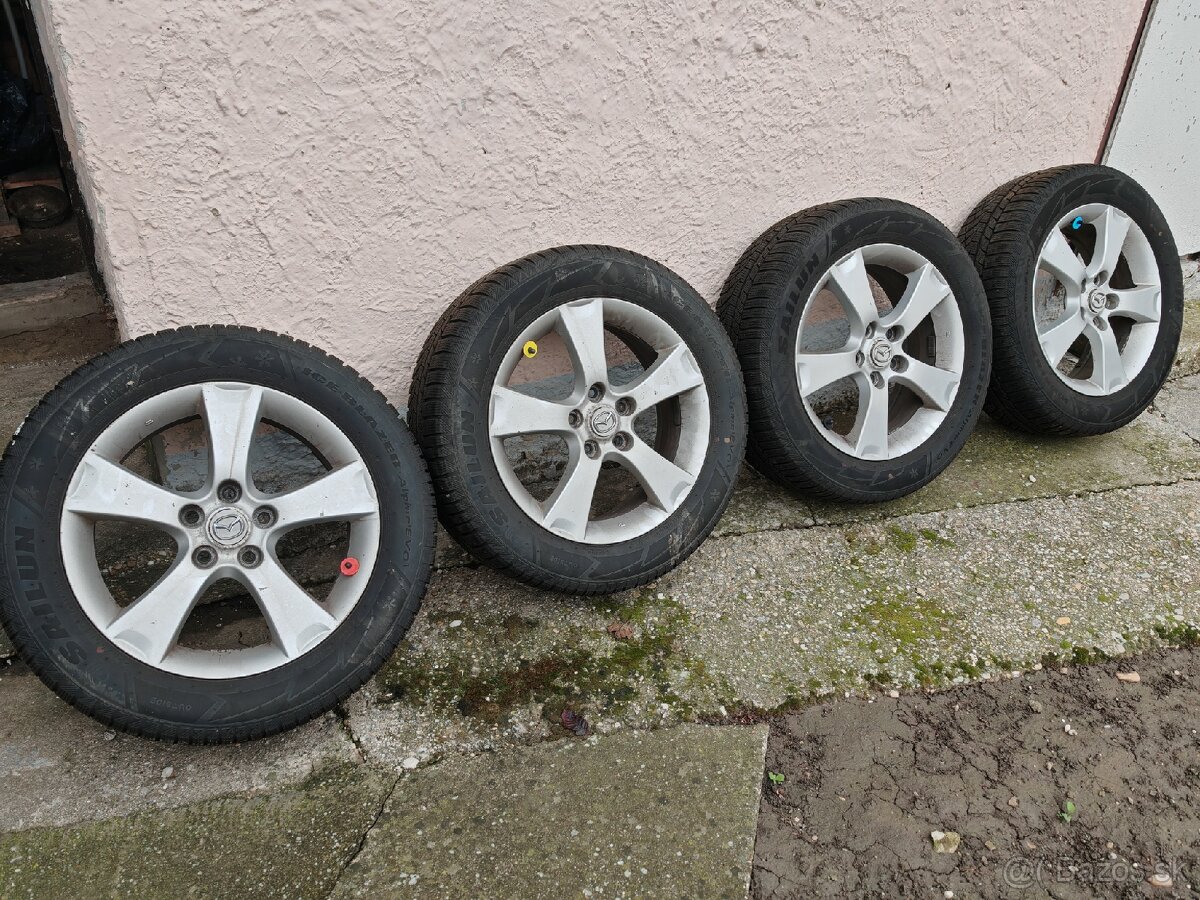 Zimné pneumatiky 225/55 R17 Mazda Disky 5x114,3 R17