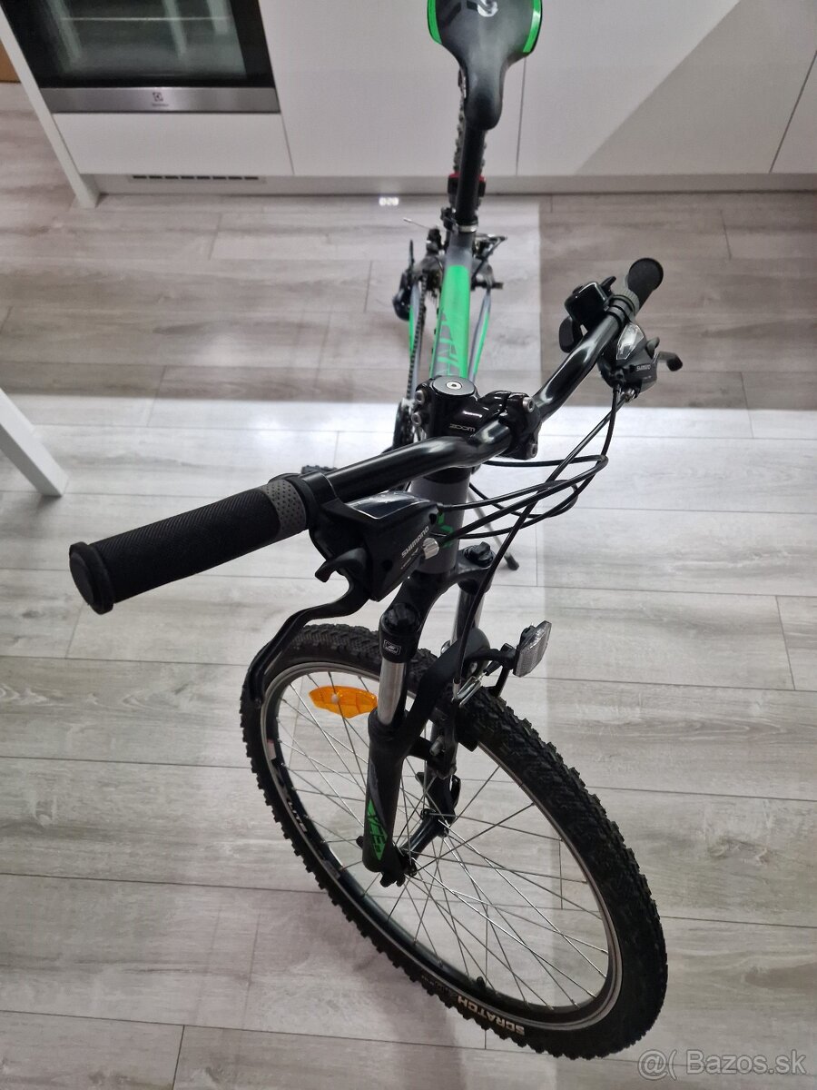 Juniorský bicykel 16" CTM Terrano 1.0 matná šedá/zelená