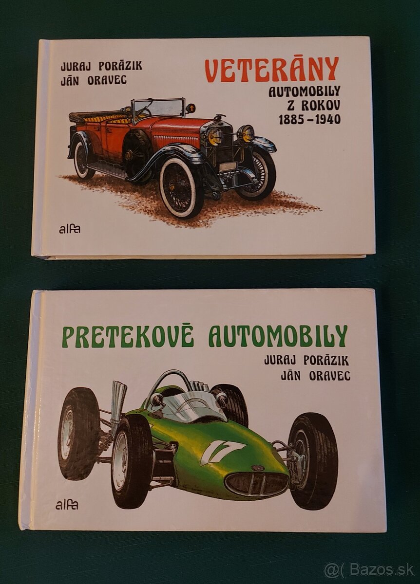 Dve klasické knihy o veteránoch a pretekárskych automobiloch