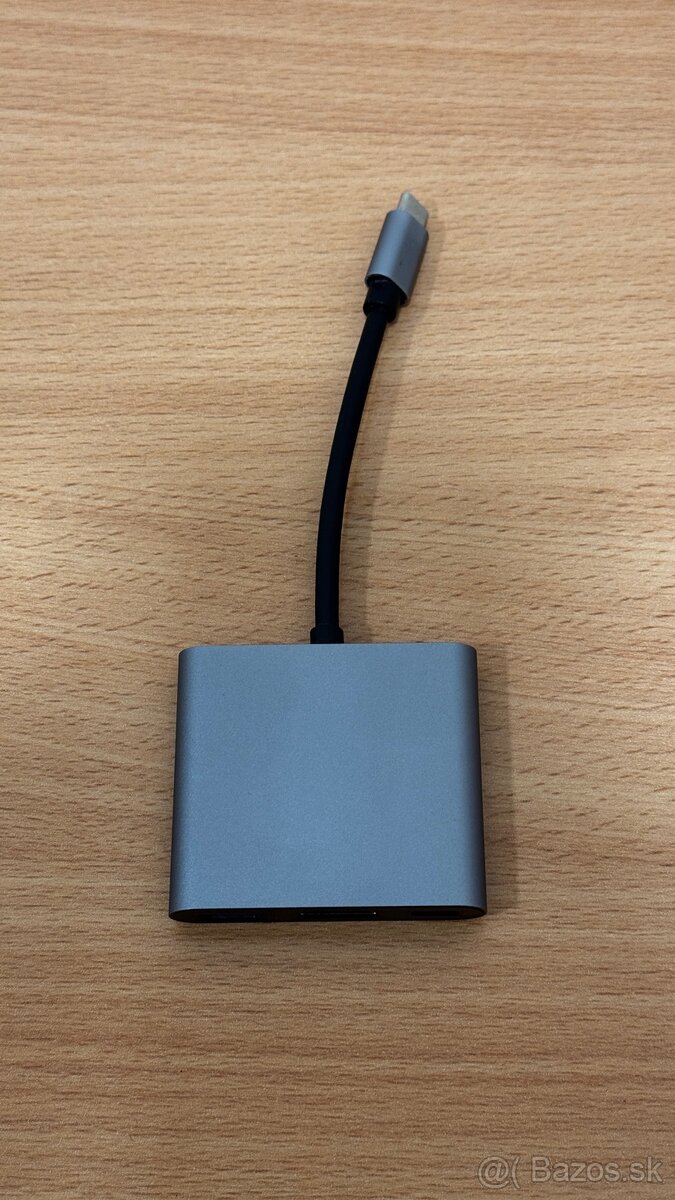 Adaptér USB-C na HDMI+USB3.0+USB-C