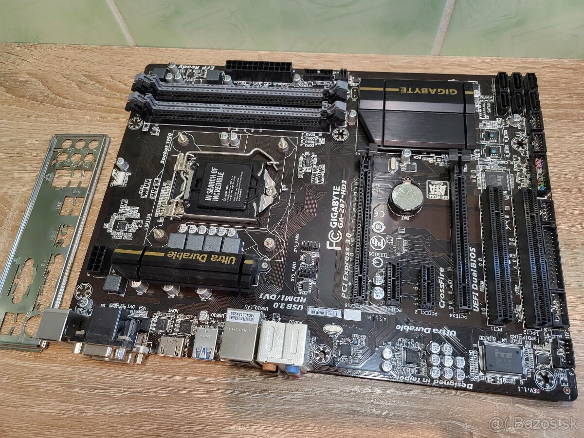 Gigabyte GA-Z87-HD3 rev. 1.1, socket 1150, bios F8