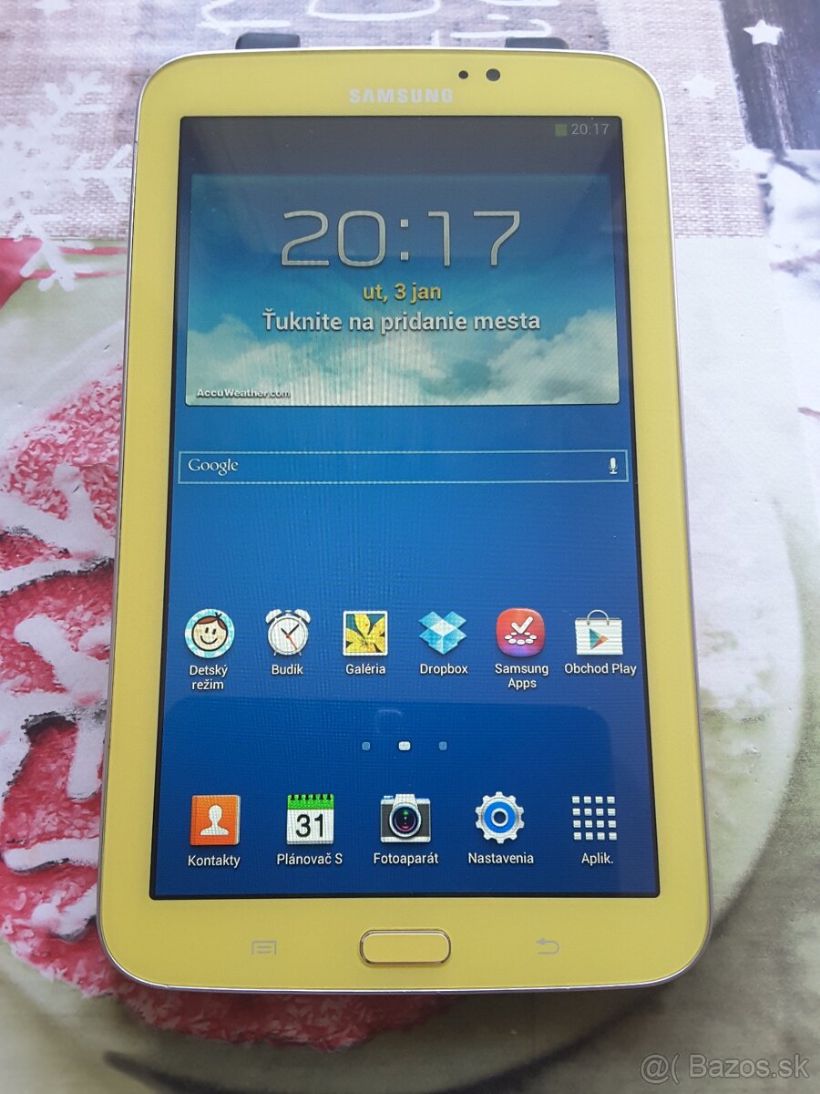 Predám Tablet Samsung Galaxy 3 7.0 kids Žltý