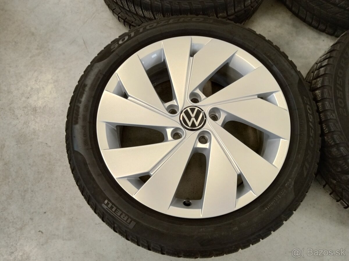 4ks zimne ALU 5x112 R17 6,5J ET46 Original VOLKSWAGEN