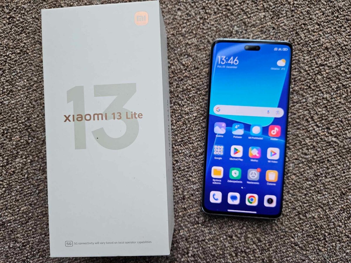 Xiaomi 13 Lite 5G 8GB/256 GB modry, top stav, zaruka