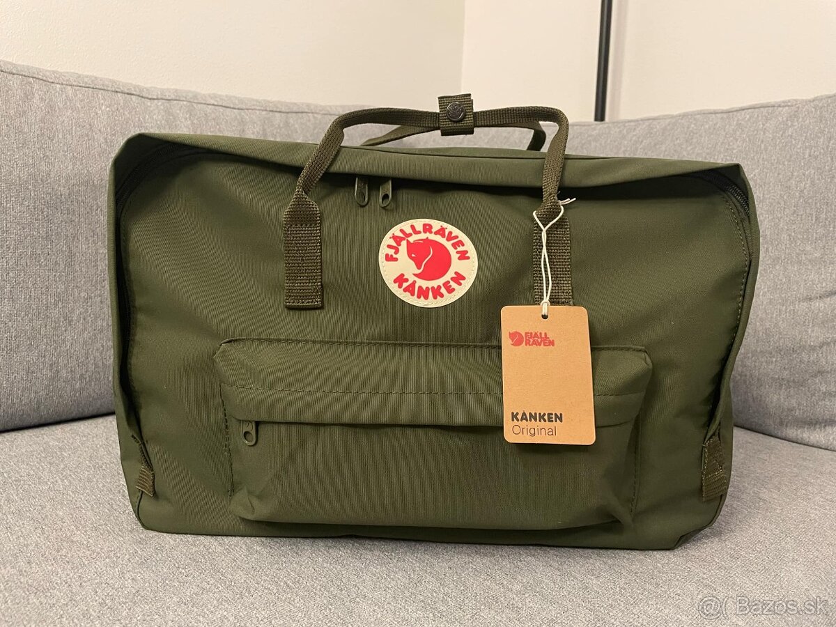 Predám batoh značky Fjällräven Kanken Weekender Army Green