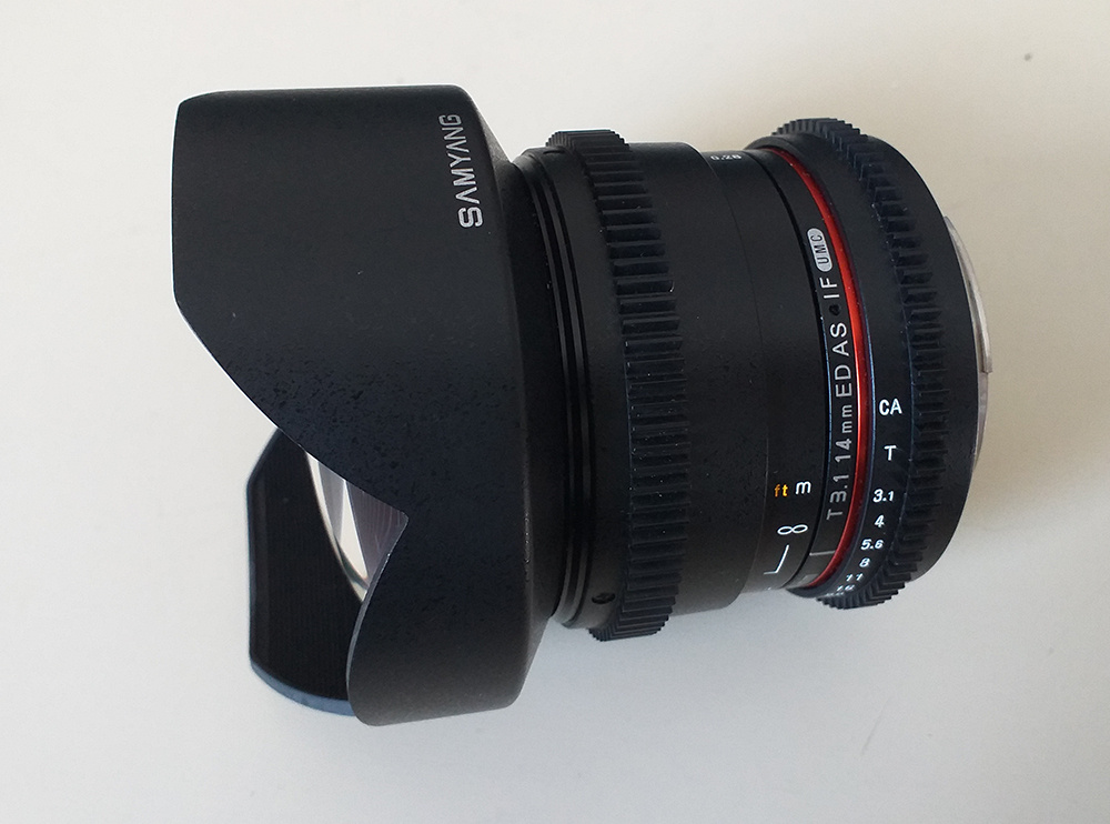 Samyang 14 mm/ T 3,1- bajonet Canon EOS