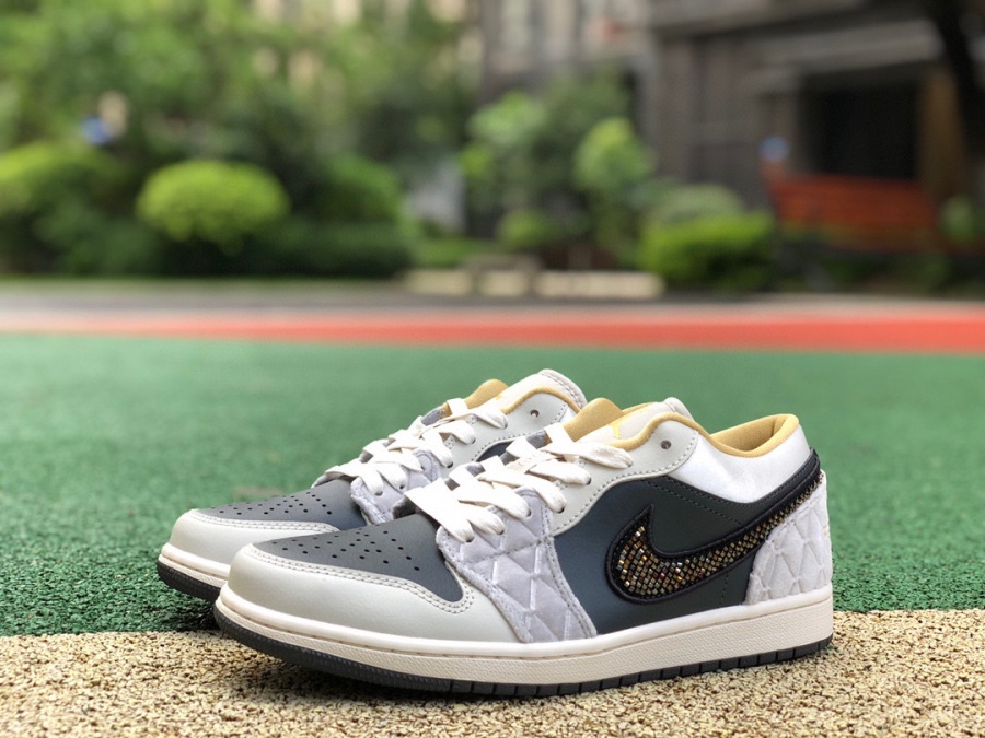 Air Jordan 1 Low Beaded Swoosh