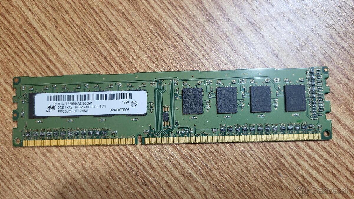 RAM Micron DDR3 2GB 1600 MHz, CL11