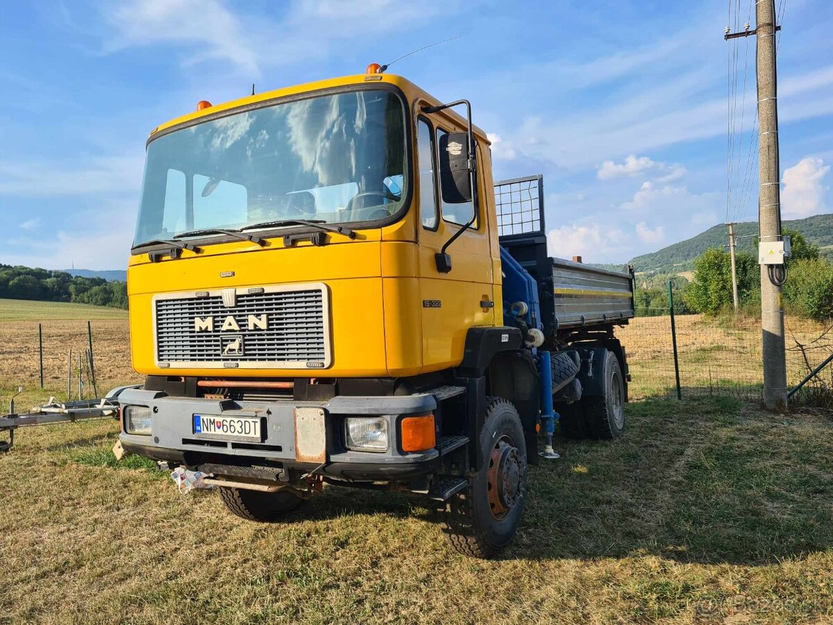 Man 19,322 4x4 3 stranný sklápač s HR