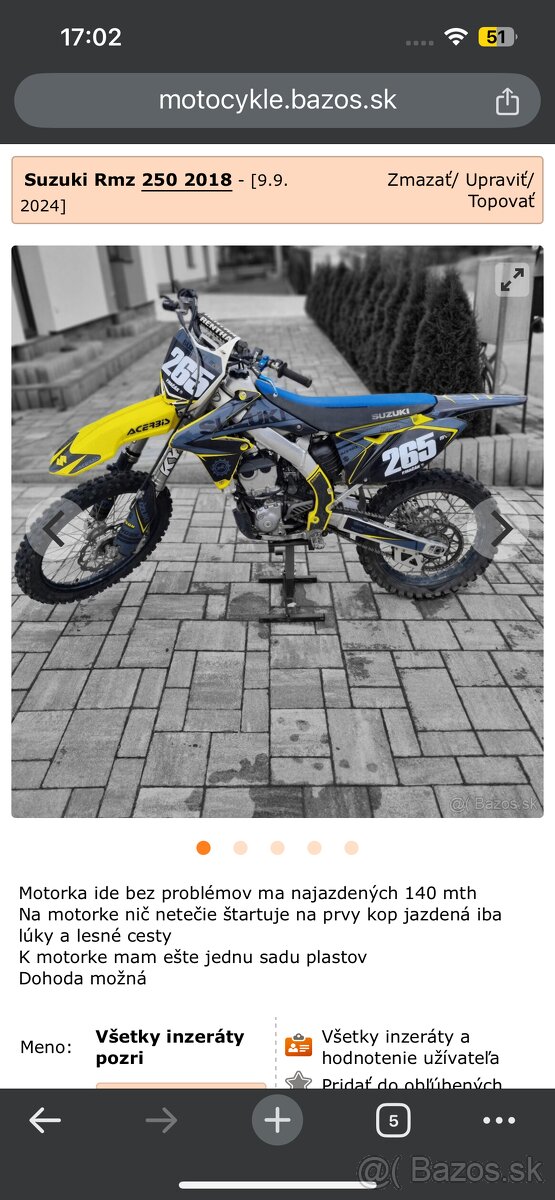 Suzuki rmz250