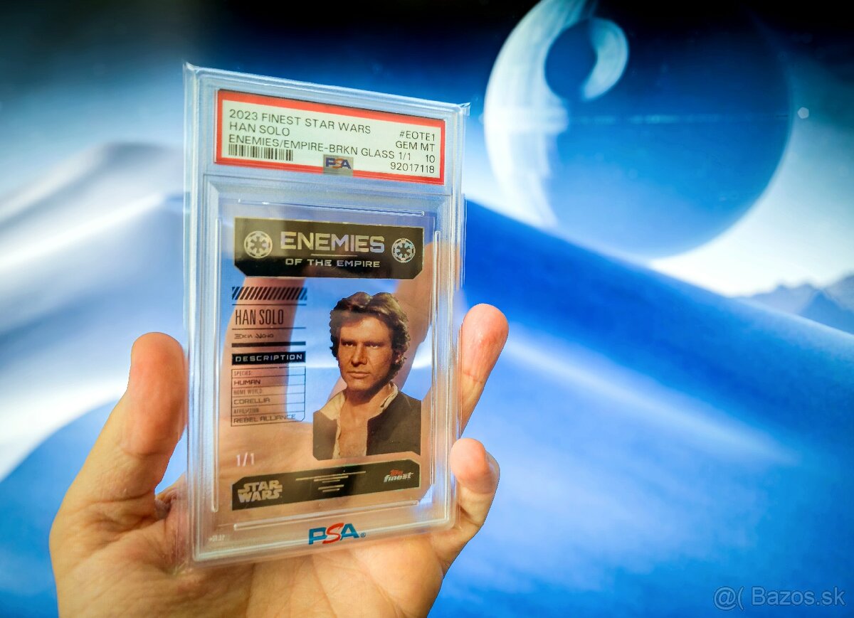 PSA 10 Star Wars 1/1 Han Solo karta