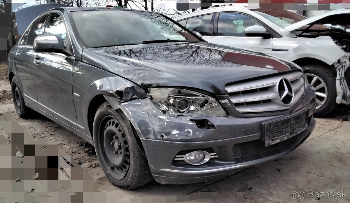 Mercedes C200 W204 2.2 CDI 2008 Predám MOTOR 646811, TRYSKY