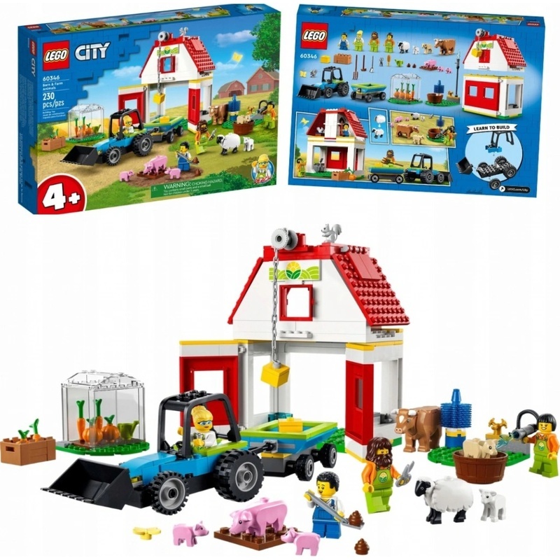 LEGO City 60346 Stodola a zvieratká z farmy