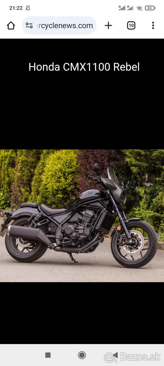 Vymením HONDA REBEL CMX1100A s abs