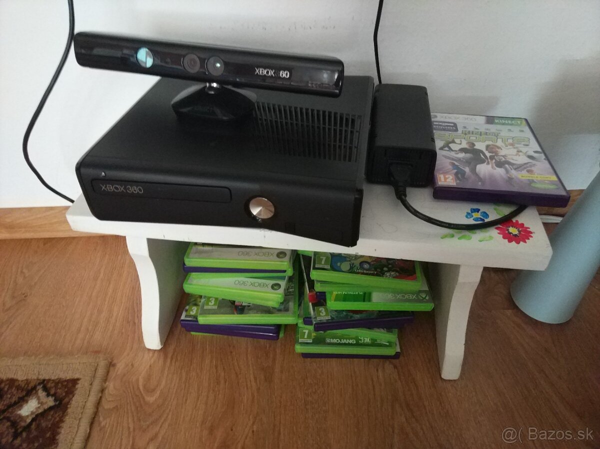 X Box 360 + kinect + hrry + ovladace