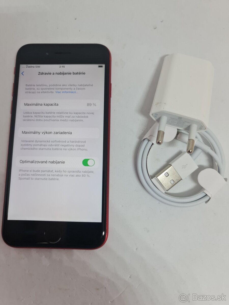 IPHONE SE2020 RED 64GB ZÁRUKA - VEĽMI PEKNÝ STAV