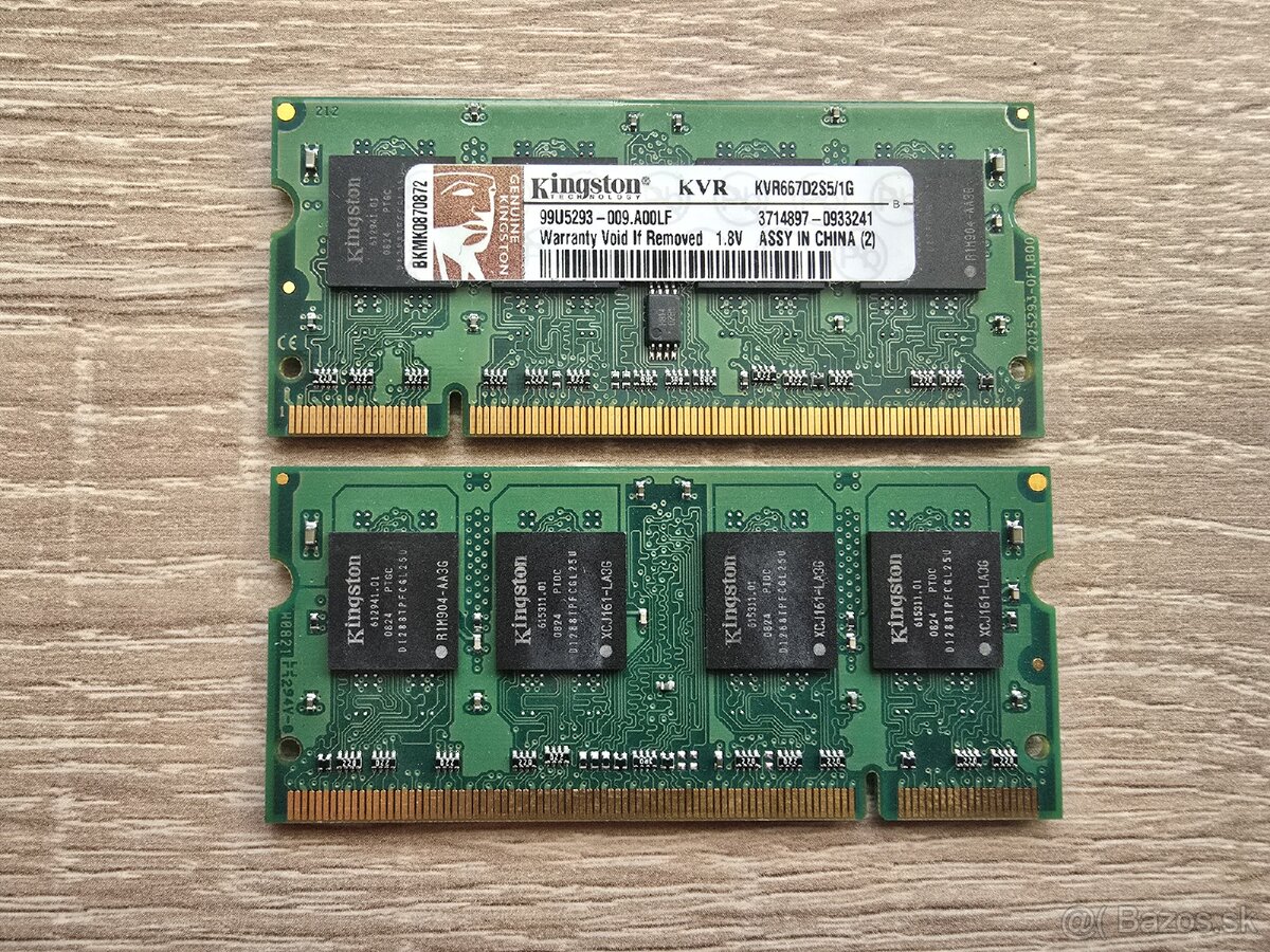 RAM 2x1gb ddr2 laptop