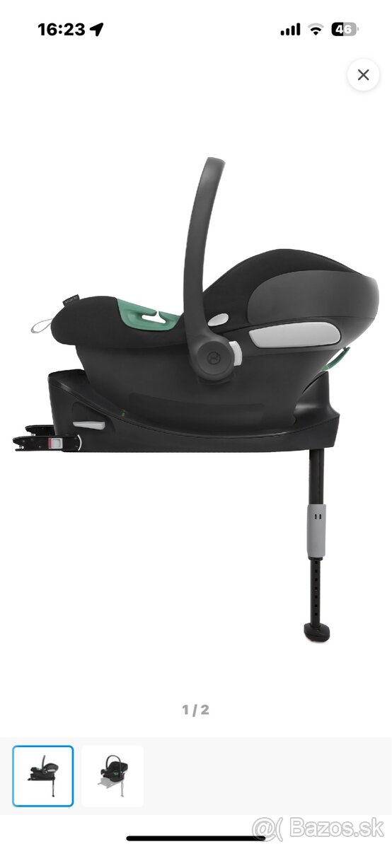 CYBEX Aton B2 i-Size vrátane Base ONE Volcano Black