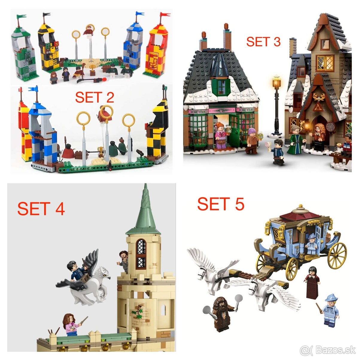 Harry Potter stavebnice 1 + figúrky - typ lego