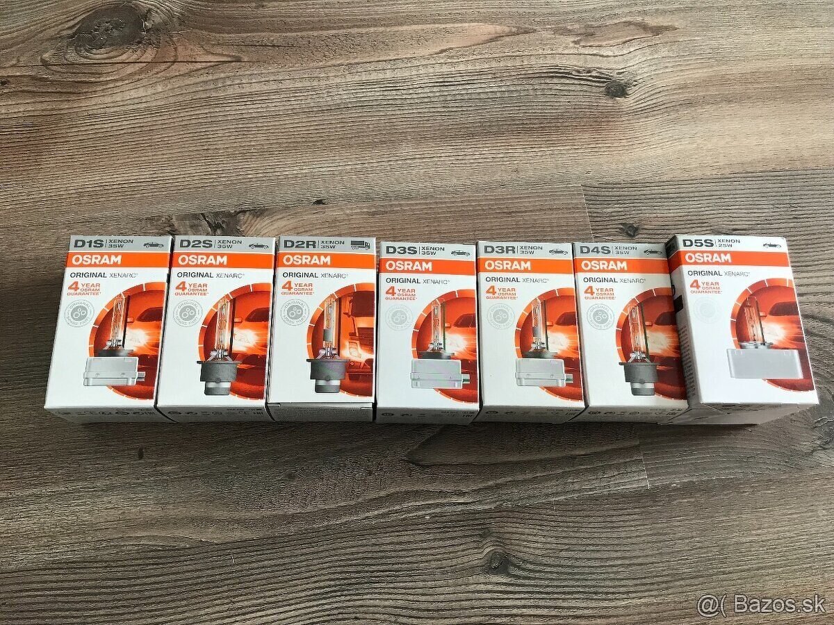 Osram xenonove vybojky a LED D1S,D2S,D3S,D4S-D8S H7 ZARUKA