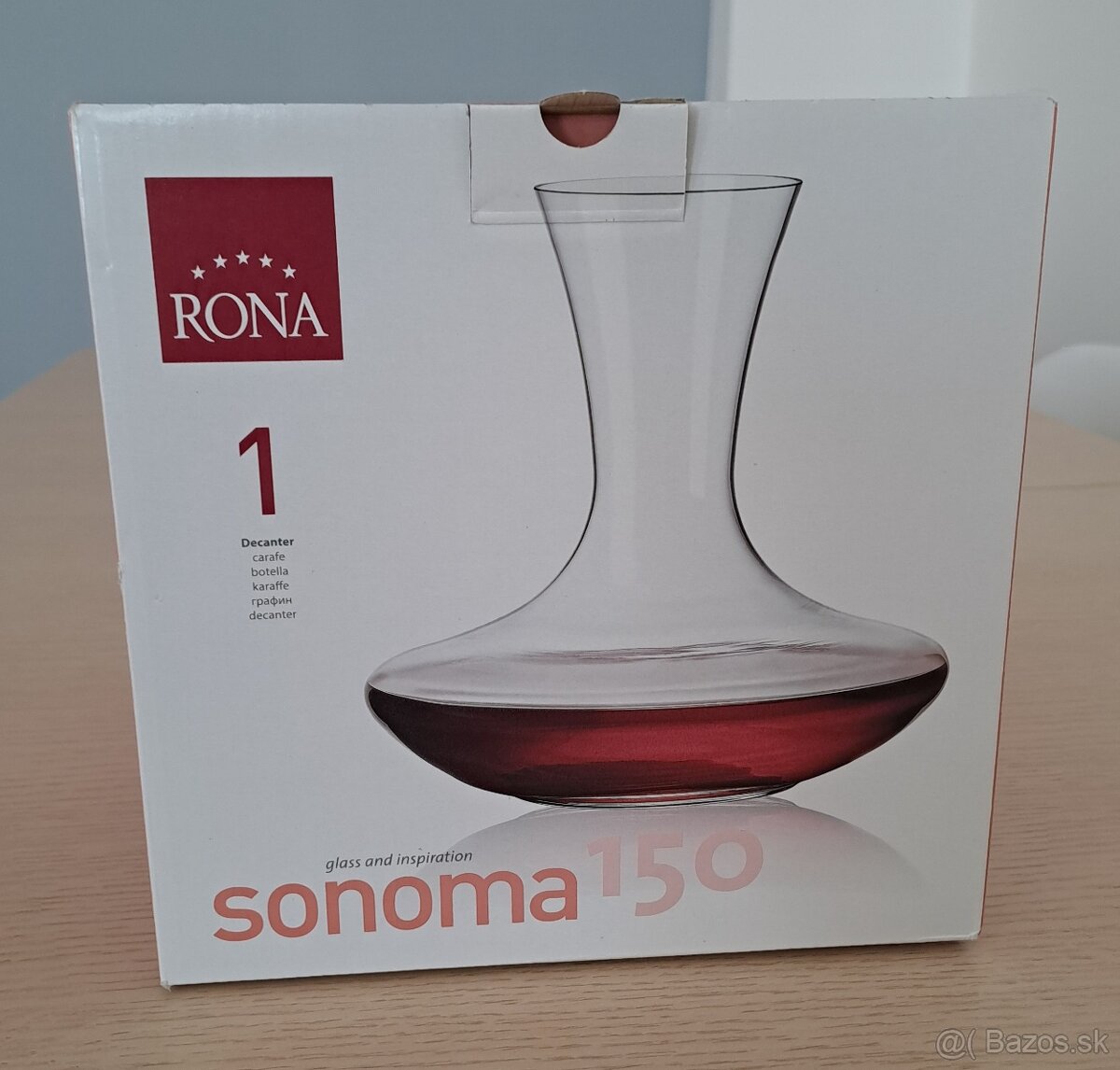 Karafa na víno, zn. Rona, 1500 ml