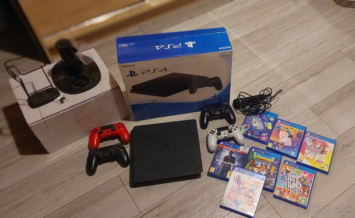 Play Station 4 + VR okuliare + hry